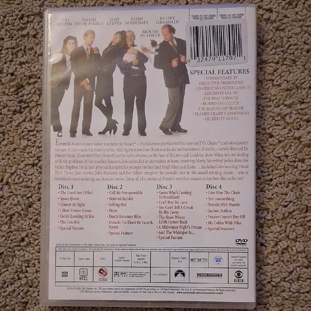 Frasier: The First Season DVD - Picture 2 of 2